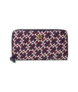 tommy hilfiger darcy wallet mono pvc red/white/blue multi one size