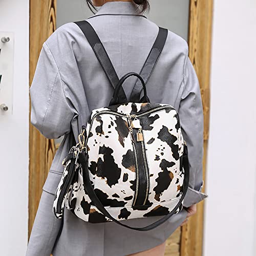 Backpack Purse for Women Fashion Leather Handbags Convertible Shoulder Bag Travel Bags Multipurpose Wallet 2 Piece Set