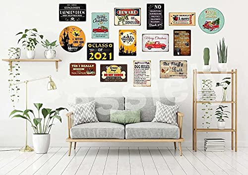 In This House We Are Friends Tin Signs, Friends Quotes Poster, Show Lover, Retro Funny Metal Sign Vintage Poster Wall Art Home Decor Tin Sign, 8x12 Inches