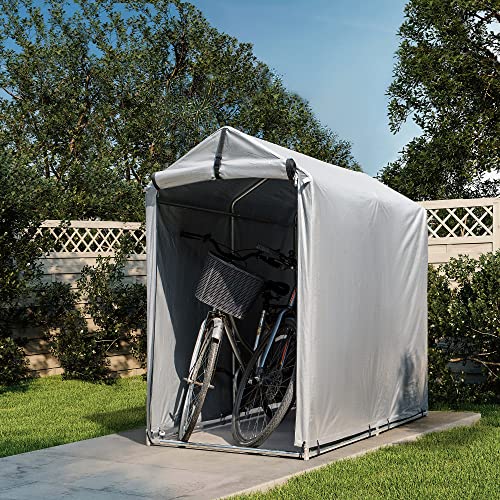 Devoko Outdoor Storage Shed 6 x 3 FT Portable Shed Waterproof Outdoor Carport Shelter with Roll-up Zipper Door for Bike, Motorcycle, Garden Storage