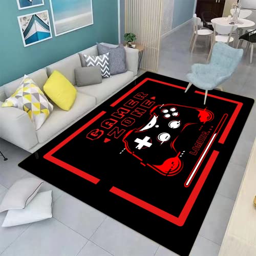 Gamer Gaming Video Game Controller Art Modern Area Rugs Non-Slip Carpets Floor Mat Throw Rugs Doormats Room Decor for Living Room Bedroom Playing Room Rug 60x39in