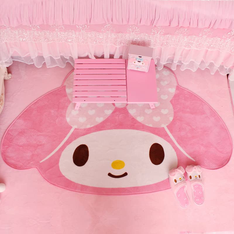 Kawaii Melody Rug for Girls Bedroom Carpet for Living Room Plush Soft Cute Rugs Home Decoration (15.7"x 23.7")