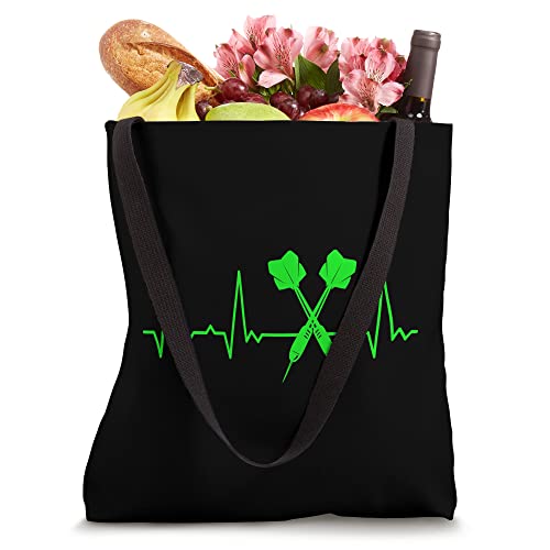 Heartbeat Darts Tote Bag