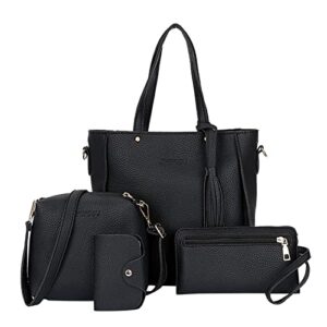 charella #2d9vm9 fashion upgrade handbags wallet tote bag shoulder bag top handle satchel purse set 4pcs
