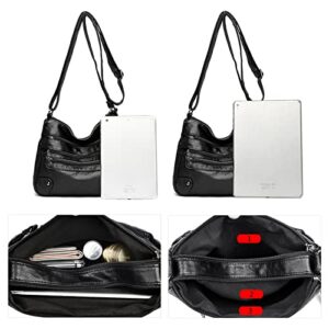 YIMINI 2023 Leather Crossbody Bags for Women Shoulder Bags Tote Bag Beach Bag Ladies Handbags Weekender Travel Gift Bags
