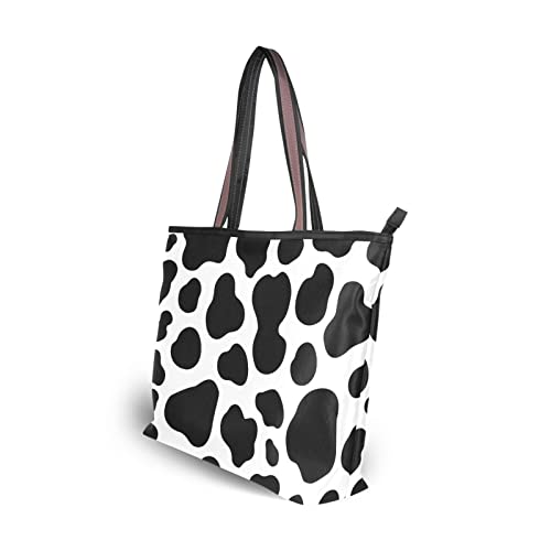 Sletend Tote Bag Cow Print Handbags for Women Fashion Shoulder Bag for School Travel Work Shopping