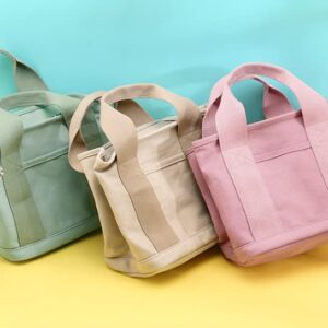 Small Tote Bag with Zipper Tote Bag for Women Canvas Shoulder Bag Crossbody Bag Satchel Hobo Bag Messenger Bag 2023