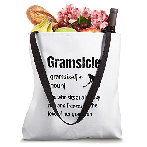 Gramsicle Funny Ice Hockey Grandma Sicle Definition Tote Bag