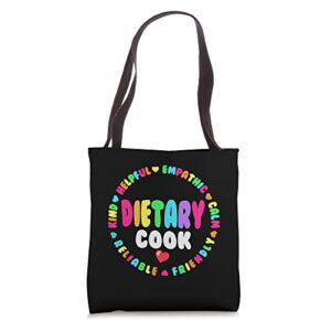 dietary cook appreciation week healthcare dietitian squad tote bag