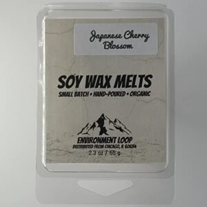 japanese cherry blossom soy wax melts – maximum scented 2.3 oz cube bars (1 pack)