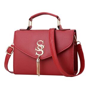 crossbody bags for women casual fashion handbag adjustable strap with tassel decoration shoulder bag purse