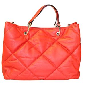 Pierre Cardin Large Red Soft Quilted Shopper Tote for womens