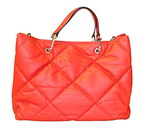 Pierre Cardin Large Red Soft Quilted Shopper Tote for womens