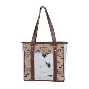 Western Leather Tote Bag for Women - Sculptural