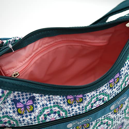 LeSportsac Classic Hobo Crossbody Handbag in Butterfly Mosaic