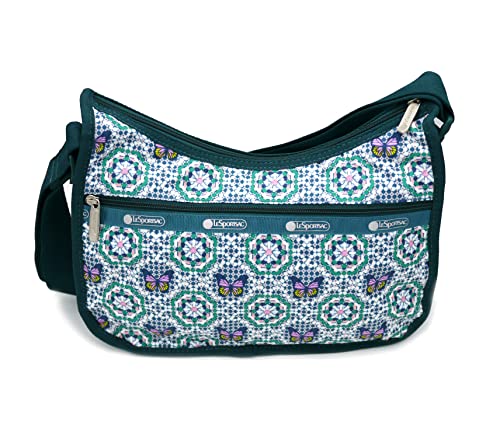 LeSportsac Classic Hobo Crossbody Handbag in Butterfly Mosaic