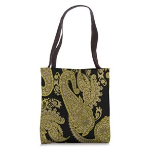 atelier h artisan “novelty boho paisley floral motif” tote bag