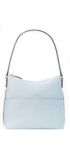 kate spade bailey textured leather shoulder bag purse handbag (frosty sky)