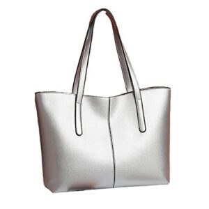 women shoulder handbag purses, leather tote bag, large capacity top-handle satchels, for daily work shopping dating