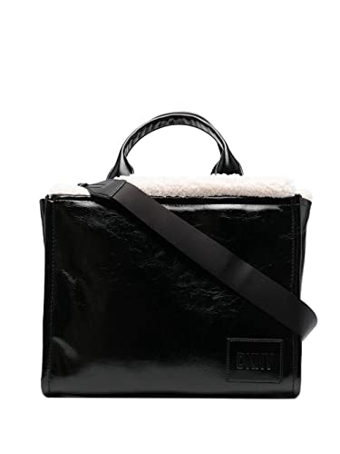 DKNY Hadlee Md Tote, Black/Natural