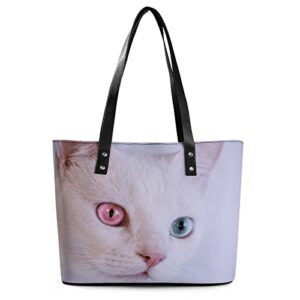 womens handbag cat leather tote bag top handle satchel bags for lady