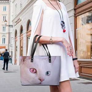 Womens Handbag Cat Leather Tote Bag Top Handle Satchel Bags For Lady