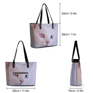 Womens Handbag Cat Leather Tote Bag Top Handle Satchel Bags For Lady