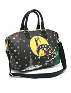 loungefly the nightmare before christmas holiday hill satchel bag