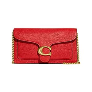 COACH Tabby Chain Clutch Sport Red One Size