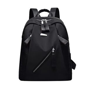 yiwula shoulder backpack bag women’s 2023 fashion popular waterproof cloth backpack cross body bag men top handle handbag (black)