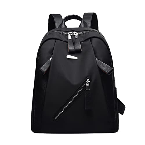 YIWULA Shoulder Backpack Bag Women's 2023 Fashion Popular Waterproof Cloth Backpack Cross Body Bag Men Top Handle Handbag (Black)