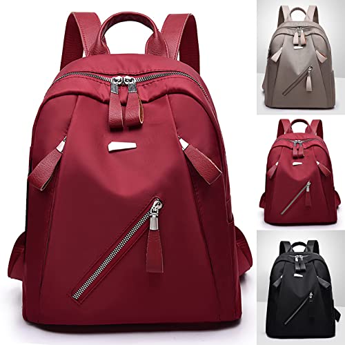 YIWULA Shoulder Backpack Bag Women's 2023 Fashion Popular Waterproof Cloth Backpack Cross Body Bag Men Top Handle Handbag (Black)