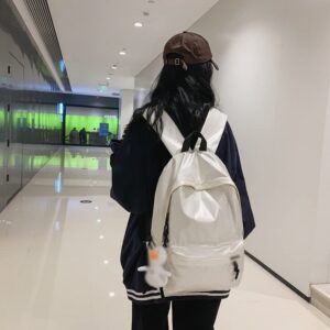 DINGZZ Waterproof Backpack Women Multi-Pocket Book Bag College Girls Lovely School Bag (Color : E, Size : 31 * 14 * 45CM)