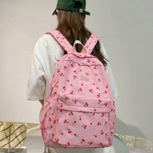 DINGZZ Waterproof Nylon Women Backpack Travel Bag Cute Schoolbag for High School Teenage Girls (Color : E, Size : 31 * 11 * 41CM)