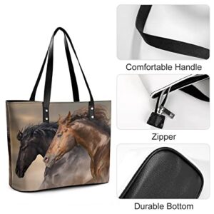 Womens Handbag Horse Leather Tote Bag Top Handle Satchel Bags For Lady