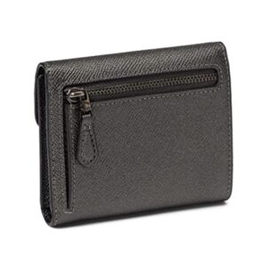 COACH Metallic Wyn Small Wallet Gunmetal One Size