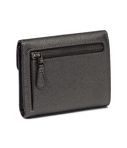 COACH Metallic Wyn Small Wallet Gunmetal One Size