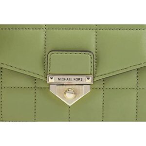 Michael Kors Ladies Soho Small Leather And Chain Shoulder Bag - Light Sage