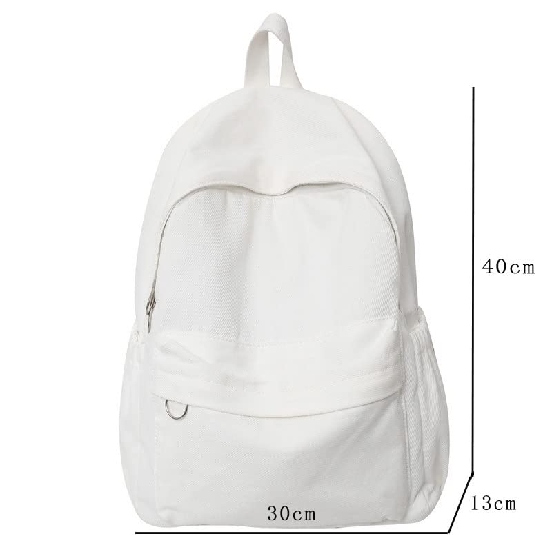 DINGZZ Fashion Canvas Backpack Travel Bag Backpacks School Bag for Teenage Girls (Color : D, Size : 30 * 13 * 40CM)