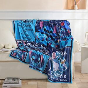 Flannel Blanket Soft Comfortable and Throw Warm Blanket Fits Couch Sofa Bedroom Living Room Suitable for Kids Adults 60"x50"