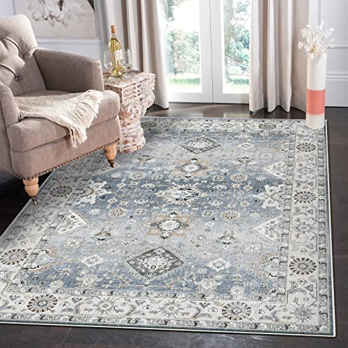 HY HAO YUN LAI Non Slip Runners for Hallways,Washable Hallway Runner Rug,Long Ultra Soft Kitchen Runner Rug,Non Shedding Accent Farmhouse Runner Rugs (Grey, 5X7)