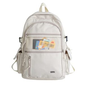 DINGZZ Waterproof Nylon Women's Backpack Durable Travel Rucksack Schoolbag Backpacks for Teenage Girls (Color : D, Size : 31 * 17 * 45CM)