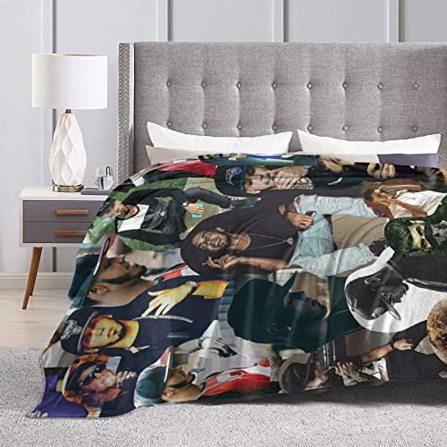 ISHAANAV Anuel Music and AA Throw Blanket for Couch Sofa Fluffy Microfiber Fleece Throw Soft, Cozy, Lightweight Anuel Music and AA