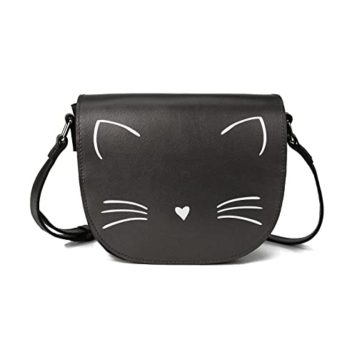 Cute Purses for Teen Girls Small Purse and Crossbody Bags for Women with Chain Strap,Fashion Preteen Purses Cat Black