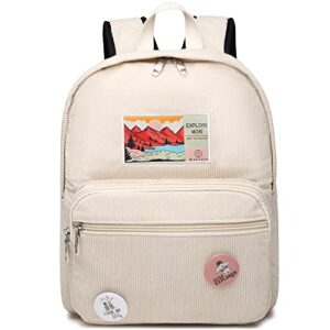 makukke backpack purse for women, small backpack for women teen girls,cute bookbag fashion daypacks for shopping, working or dating (beige)