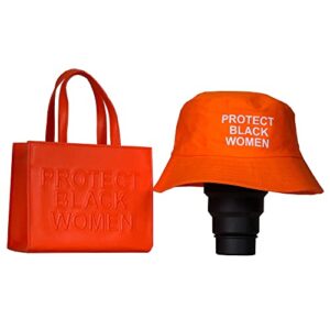qiayime protect black women purse and handbag ladies fashion leather top handle satchel tote bag crossbody shoulder bags set (orange set)