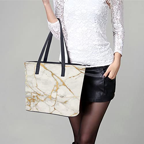 Womens Handbag Marble Texture Leather Tote Bag Top Handle Satchel Bags For Lady