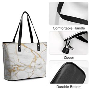 Womens Handbag Marble Texture Leather Tote Bag Top Handle Satchel Bags For Lady