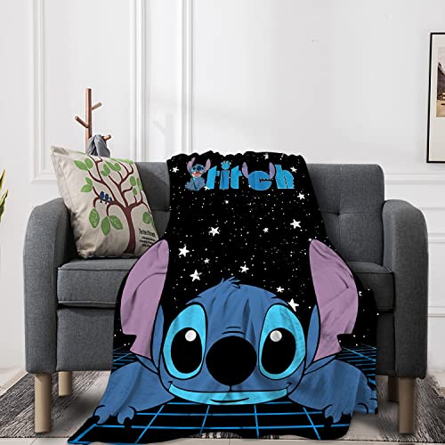 Cartoon Throw Blanket Flannel Blanket Soft Cozy Lightweight Plush Warm for Couch Bedding Decor All Season 60" x 50"