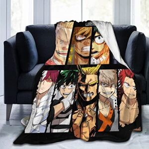 Ultra Soft Anime Flannel Throw Blanket Bedding Suitable for Travel Camping Living Room Sofa Bedroom Decoration Gifts 50"x40"